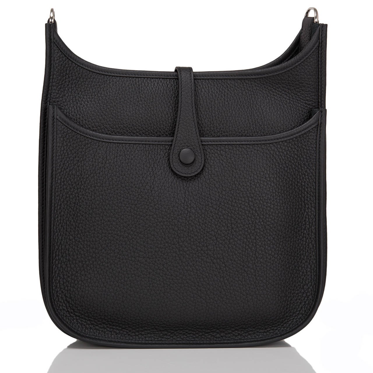 Hermes Black Clemence Evelyne III PM In New Condition In New York, NY