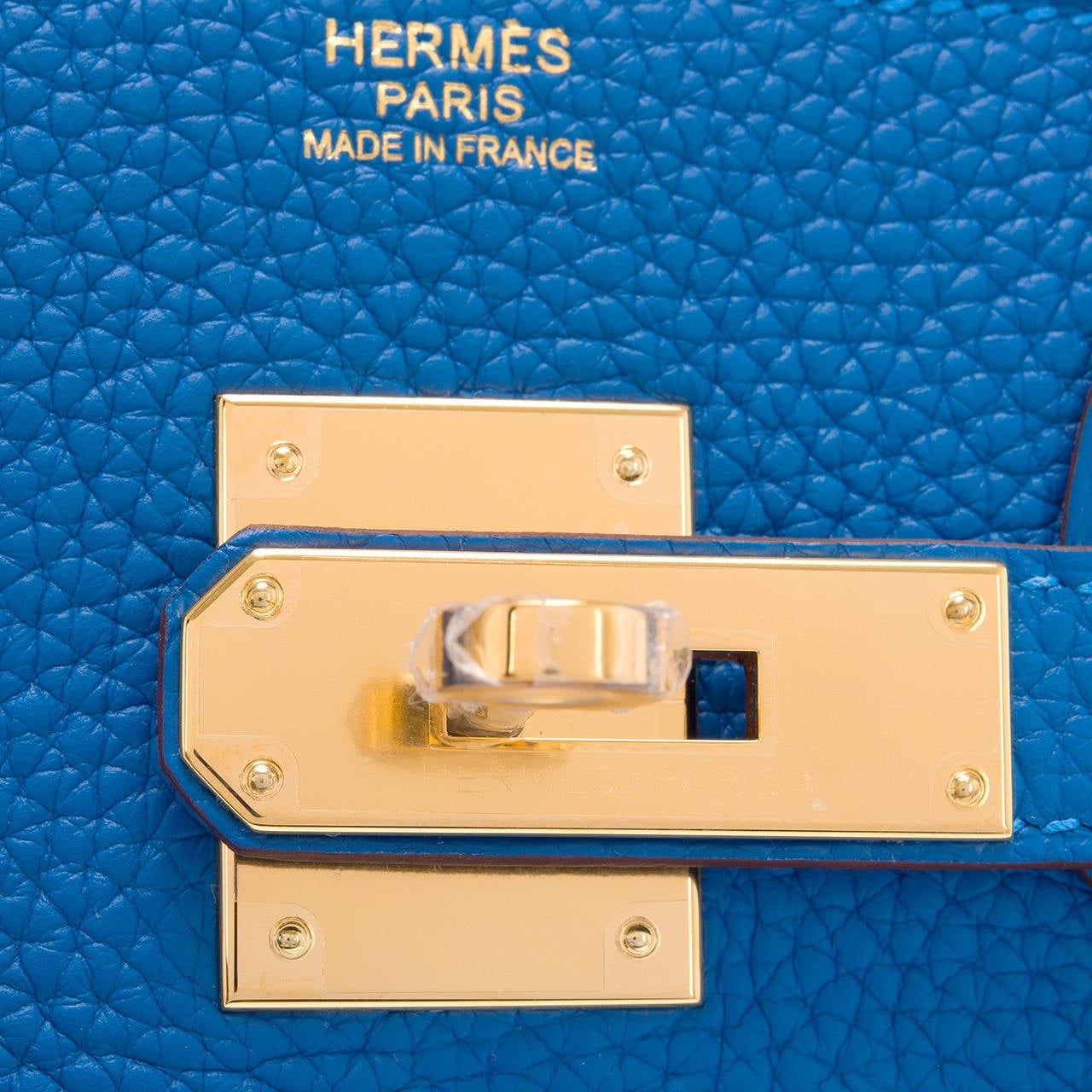 Hermes Mykonos Clemence Birkin 30cm Gold Hardware 1