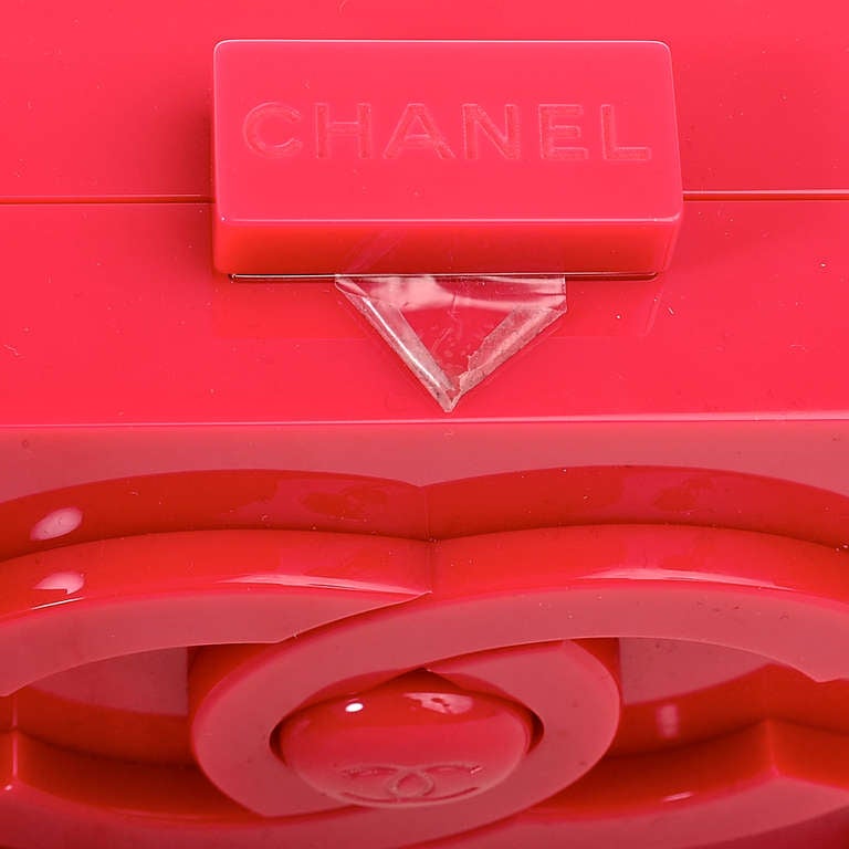 Chanel Fuchsia Pink Lego Clutch Boy Bag 1