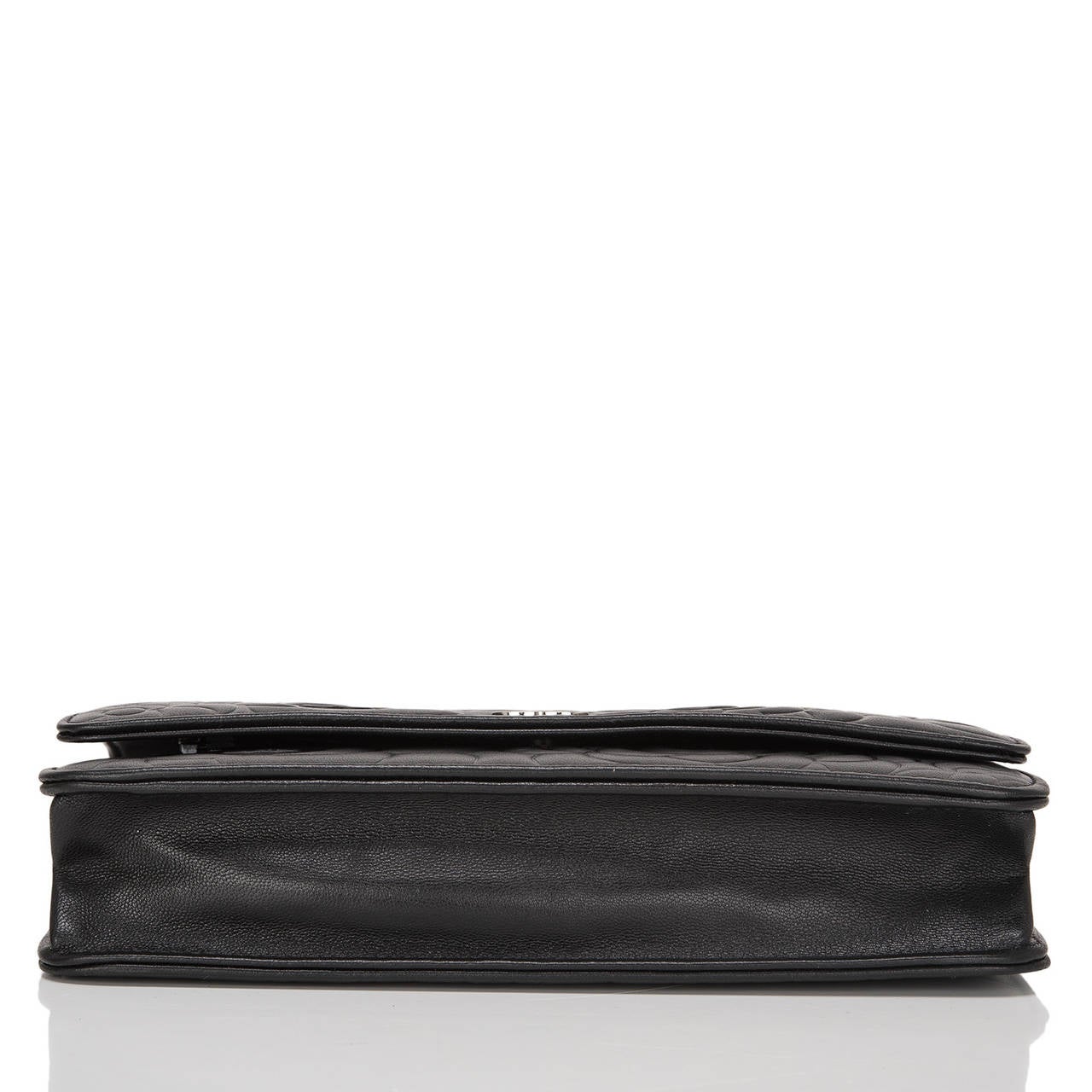 Chanel Black Lambskin Camellia Wallet On Chain (WOC) at 1stDibs ...