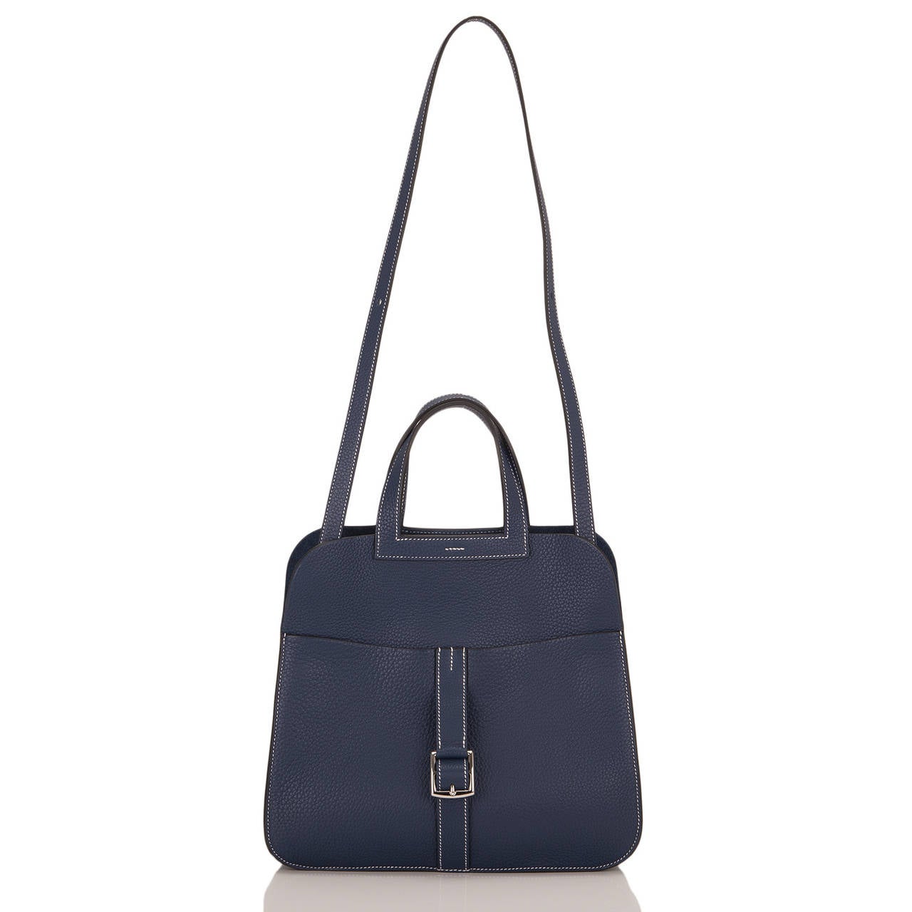 Women's Hermes Blue Sapphire Clemence Halzan Bag
