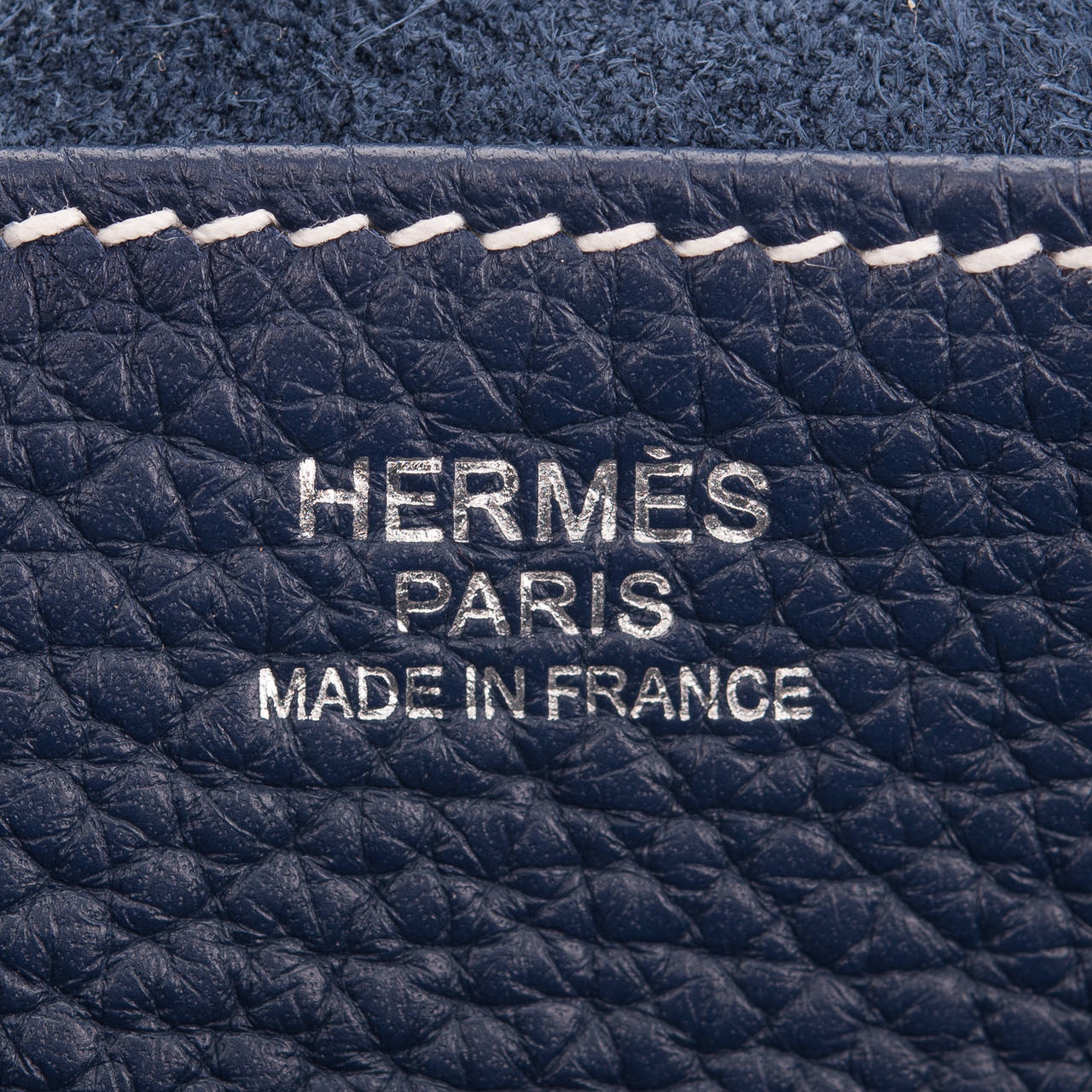 Hermes Blue Sapphire Clemence Halzan Bag 1