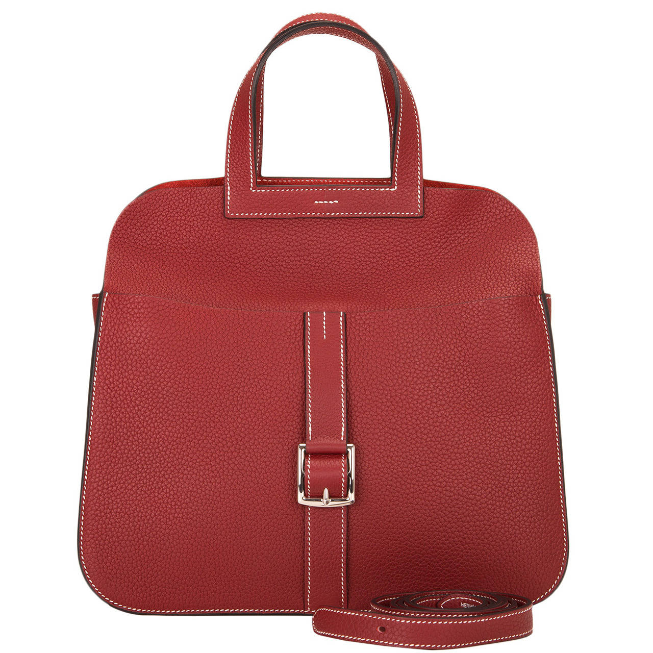 Hermes Rouge H Clemence Halzan Bag