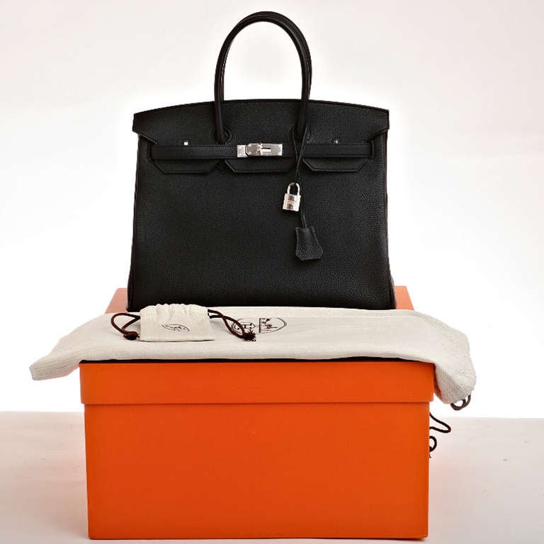 Hermes Black Togo Birkin 35cm Palladium Hardware at 1stdibs  