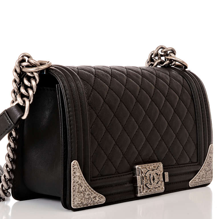 Chanel Black Calfskin Medium 