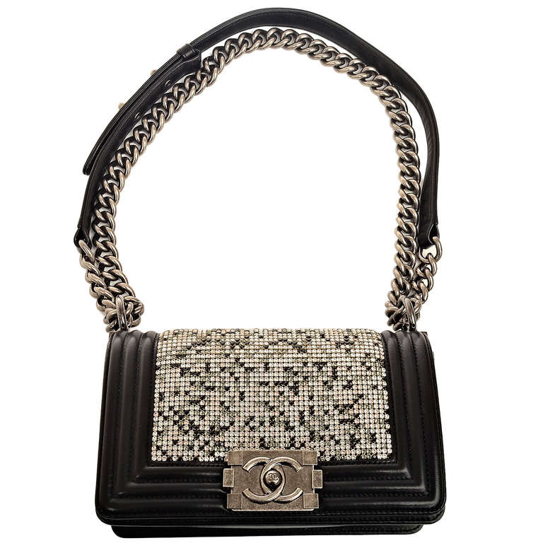 Chanel Limited Edition Strass Rhinestone Small Boy Bag 1