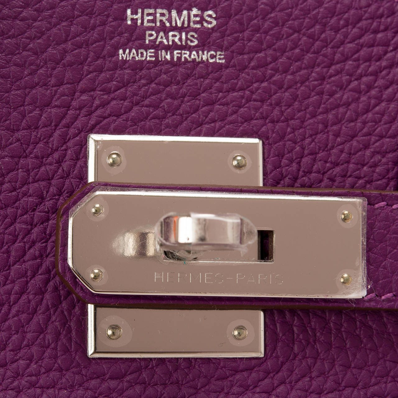 Women's Hermes Anemone Togo Birkin 30cm Palladium Hardware For Sale