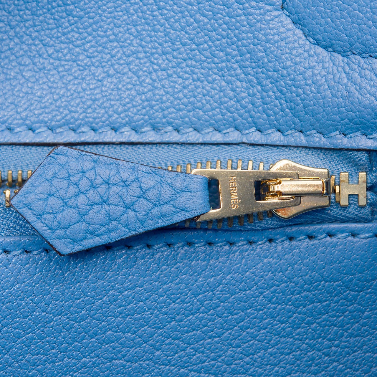 Hermes Blue Paradise Clemence Birkin 30cm Gold Hardware 3