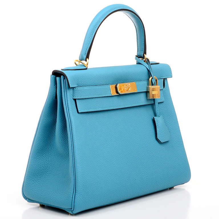 hermes kelly replica - Hermes Turquoise Togo Kelly 28cm Gold Hardware at 1stdibs