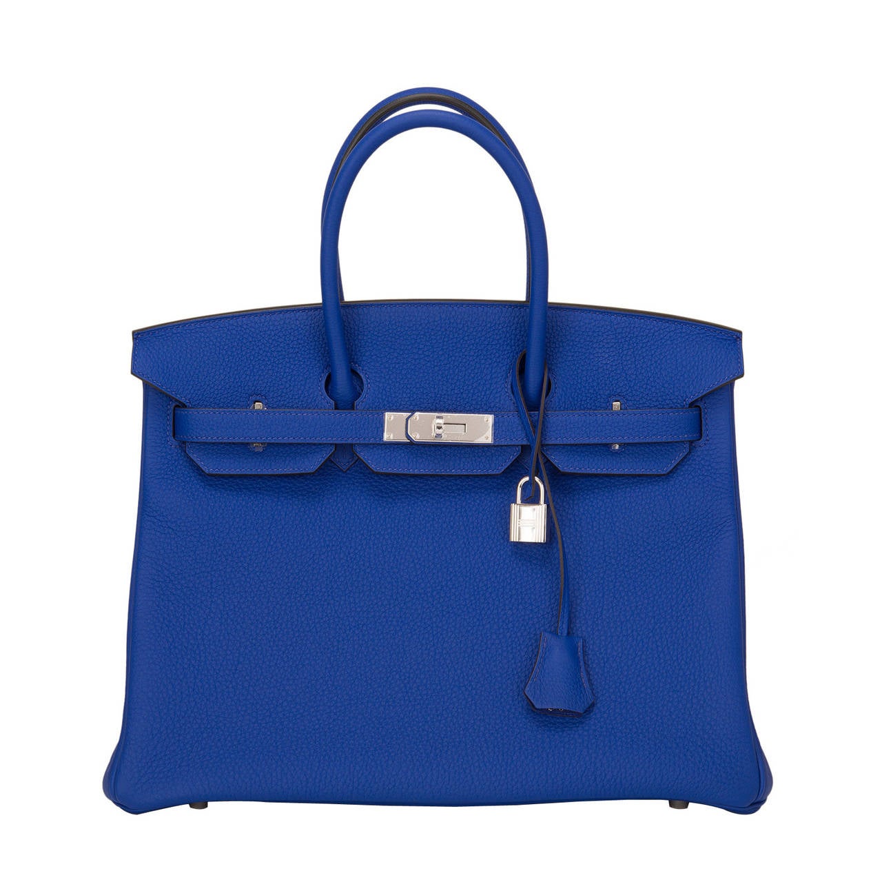 Hermes Blue Electric Togo Birkin 35cm