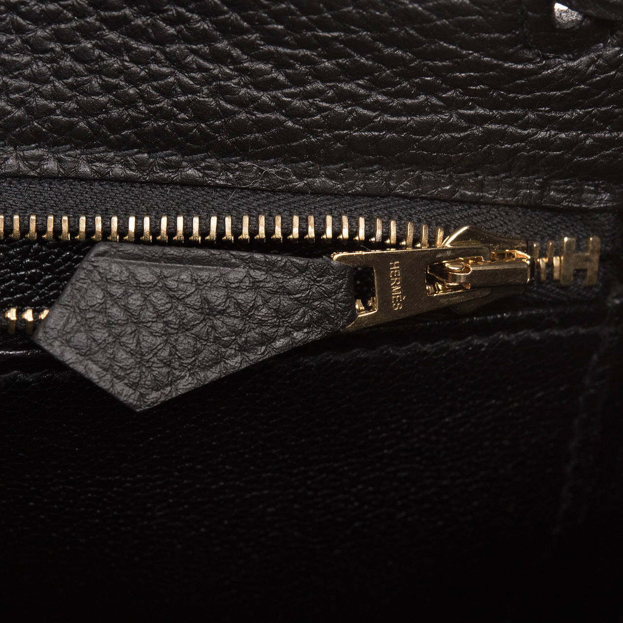 Hermes Black Togo Kelly 28cm Gold Hardware at 1stdibs