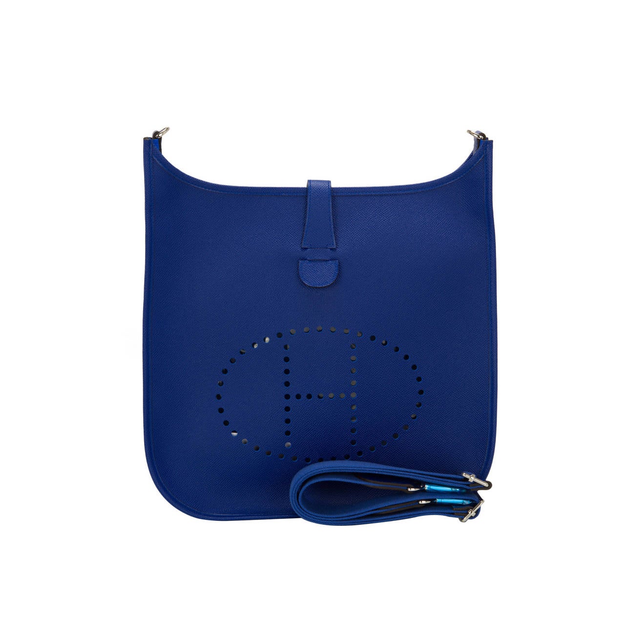 Hermes Blue Electric Epsom Evelyne III GM