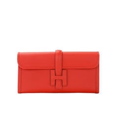 Hermes Capucine Swift Jige Elan Clutch 29cm