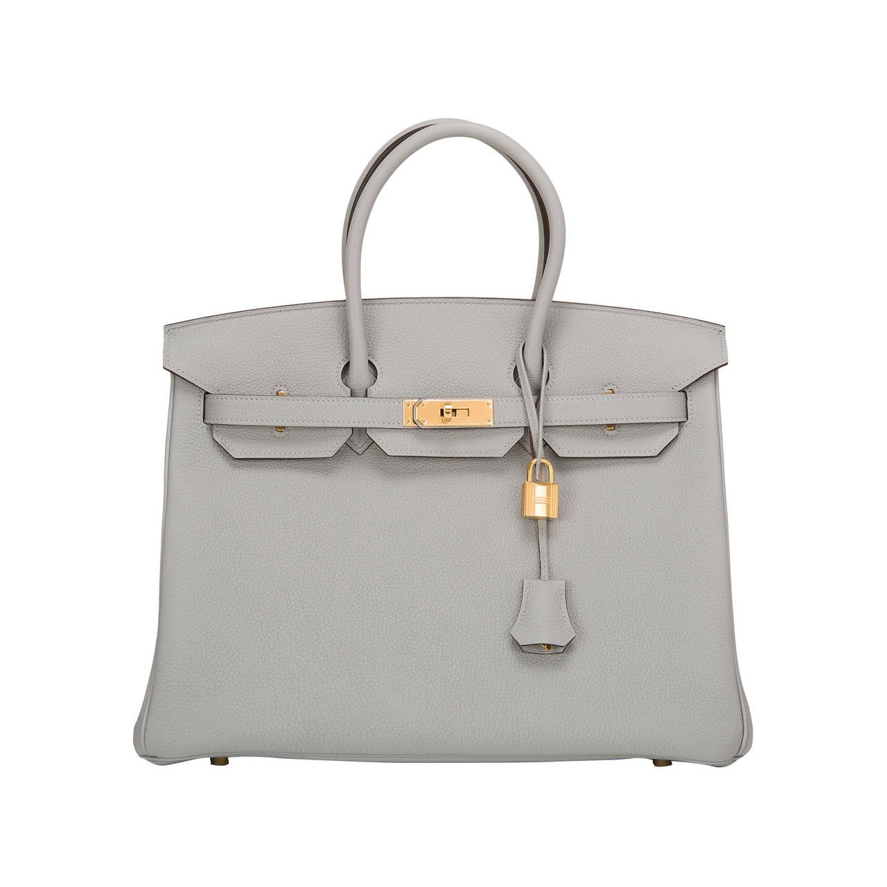 Hermes Blue Glacier Togo Birkin 35cm Gold Hardware