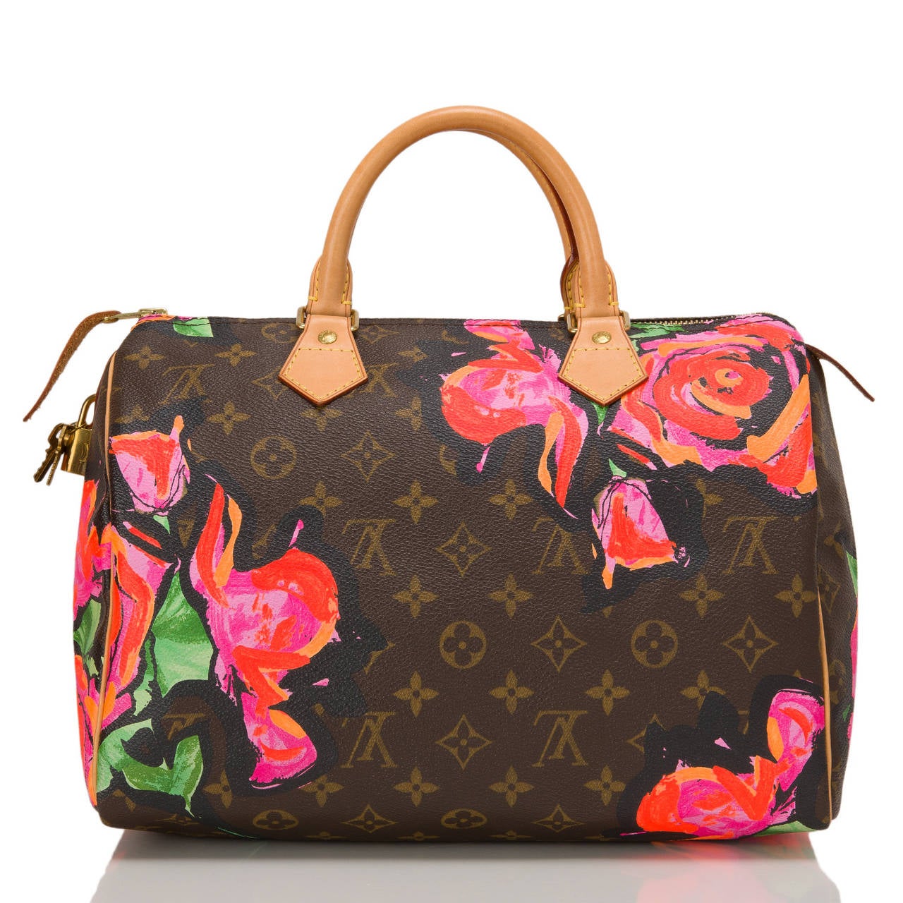 Louis Vuitton Monogram Roses Speedy 30 In Excellent Condition In New York, NY