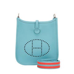 Hermes Blue Saint Cyr Clemence Evelyne TPM