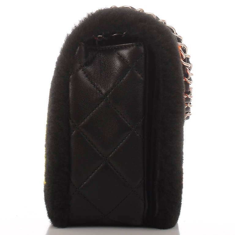 chanel shearling bag