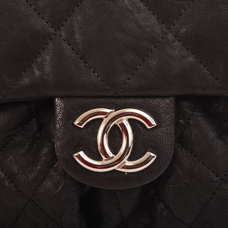 Chanel Black Aged Lambskin Chain Around Medium Crossbody Messenger Bag 1