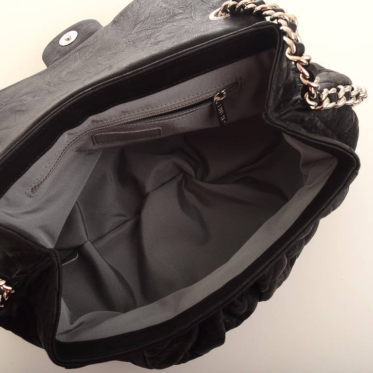 Chanel Black Aged Lambskin Chain Around Medium Crossbody Messenger Bag 3