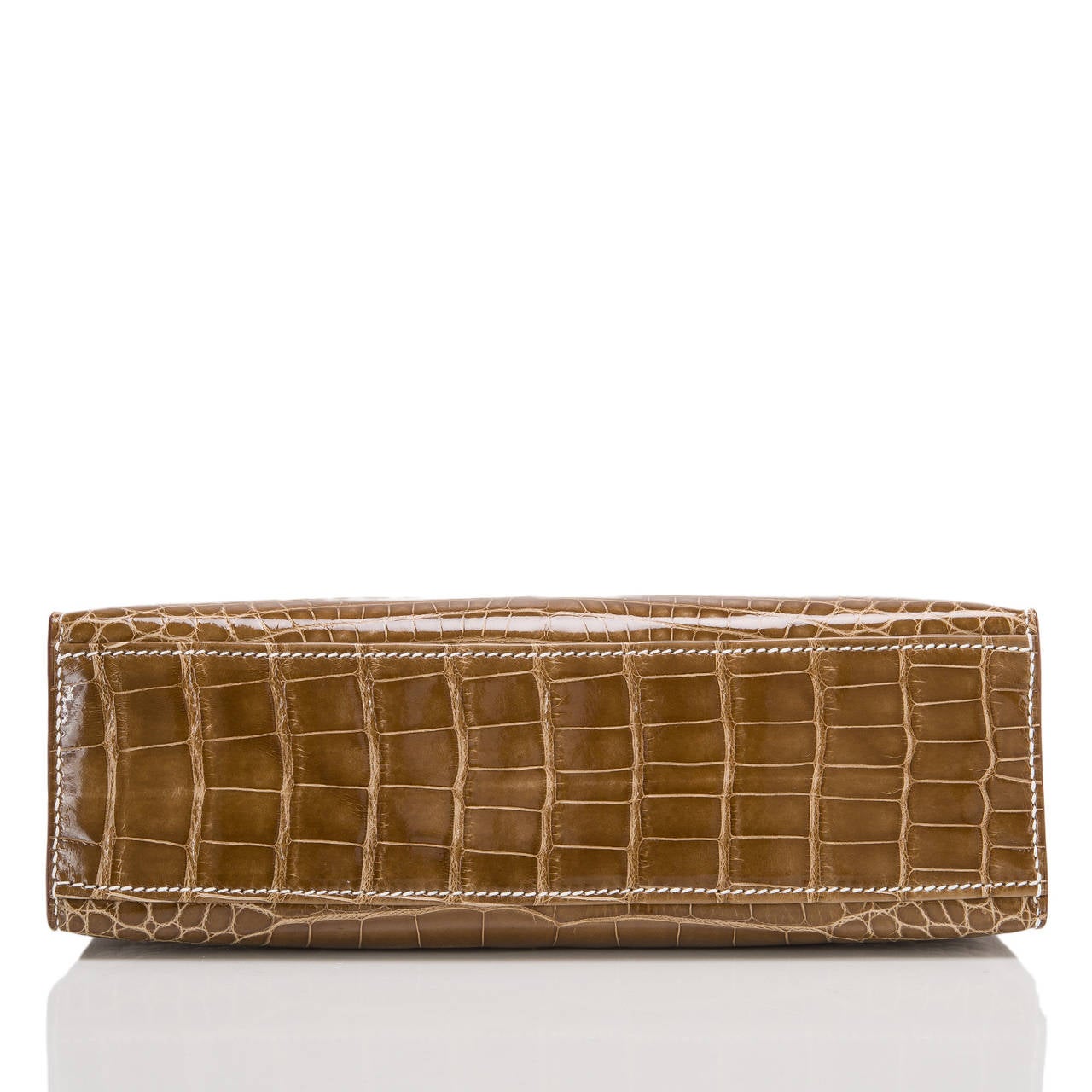Hermes Glycine Kelly Pochette Cut Clutch Bag Palladium Hermes Glycine Kelly Pochette Cut Clutch Bag Palladium