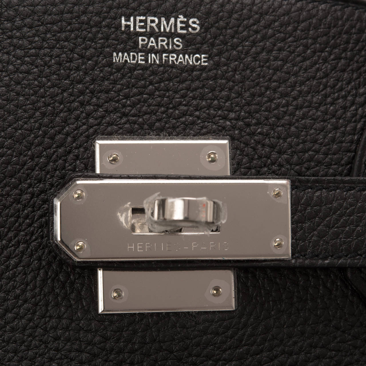 Hermes Black Shiny Alligator Mini Kelly Pochette Gold Hardware  