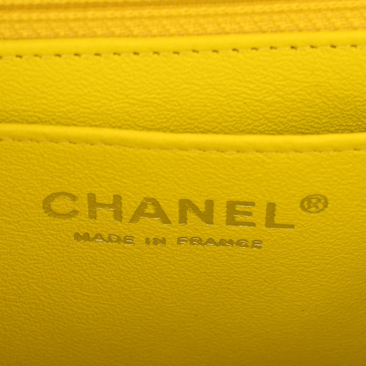 Chanel Yellow Quilted Velvet Small Classic 2.55 Flap Bag 6