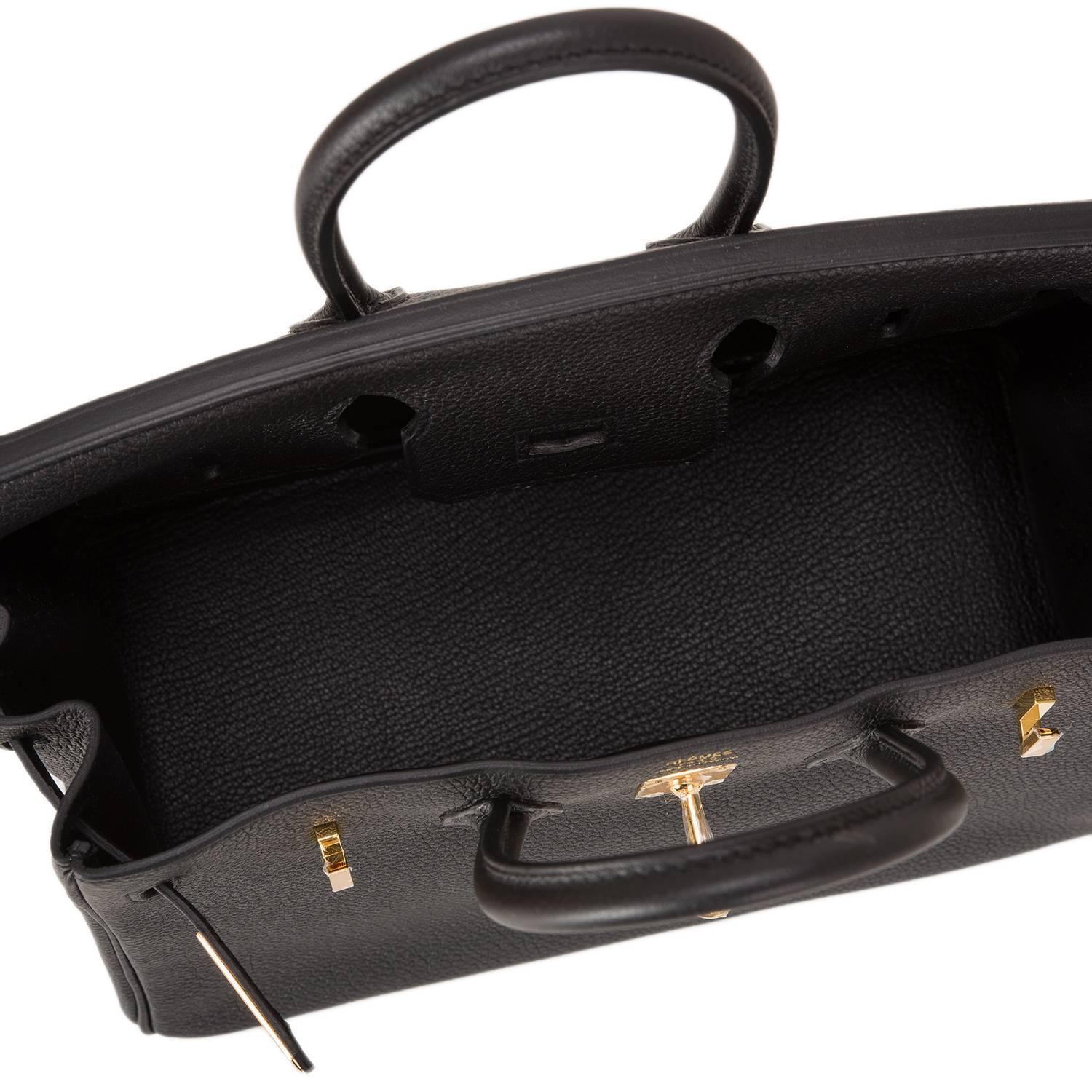 hermes black kelly pochette bag clutch palladium hardware