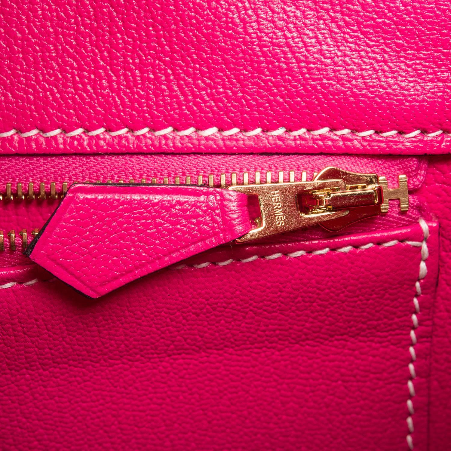 SO Horseshoe Stamped Blue Sapphire/Rose Tyrien Epsom Birkin 35cm Gold Hardware 3