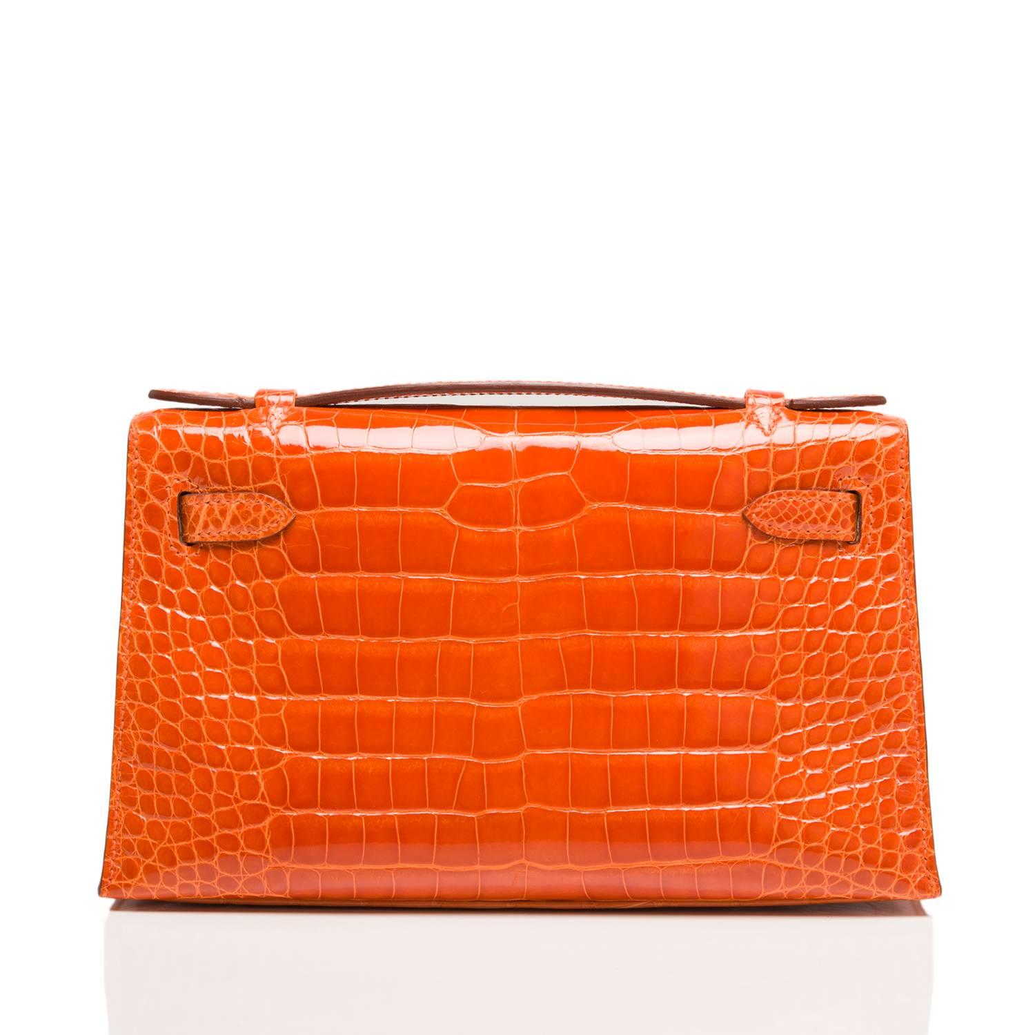 hermes kelly pochette alligator