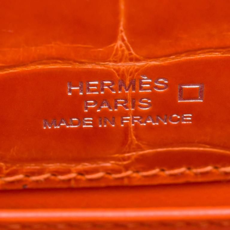 hermes-mini-kelly-pochette-orange-poppy-shiny-alligator-ghw-kp003-lg04 -  Bags Of Luxury