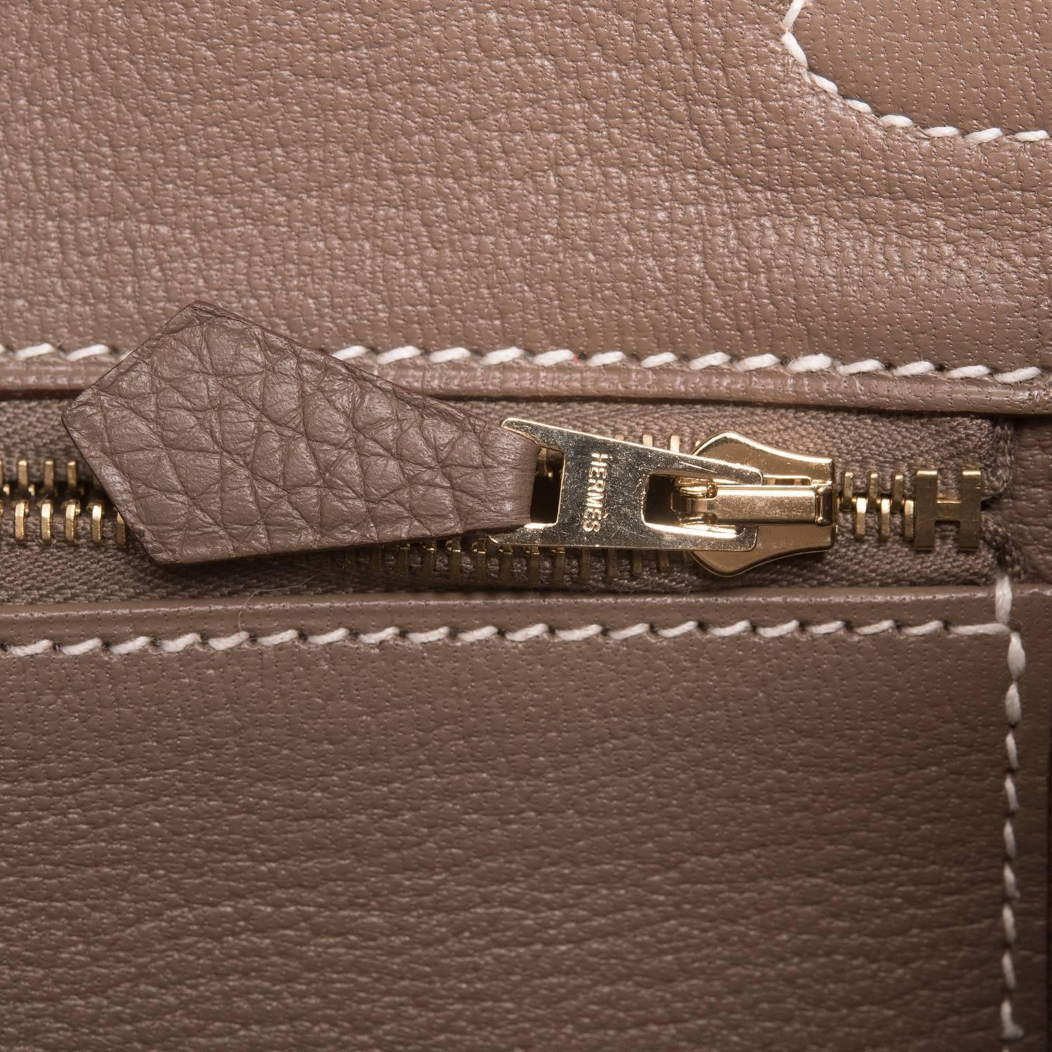 hermes etoupe clemence birkin 30cm palladium hardware 2