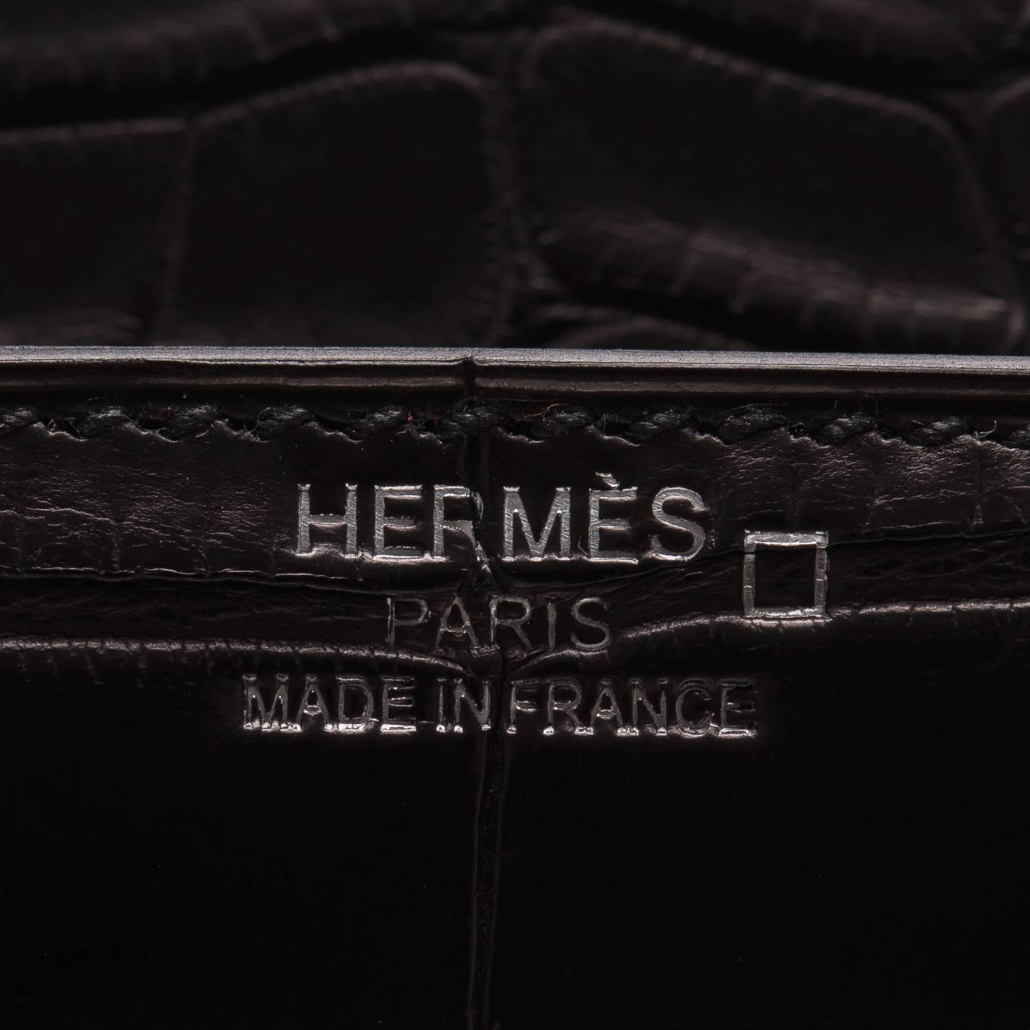 Hermes Black Matte Alligator Birkin 25cm 2