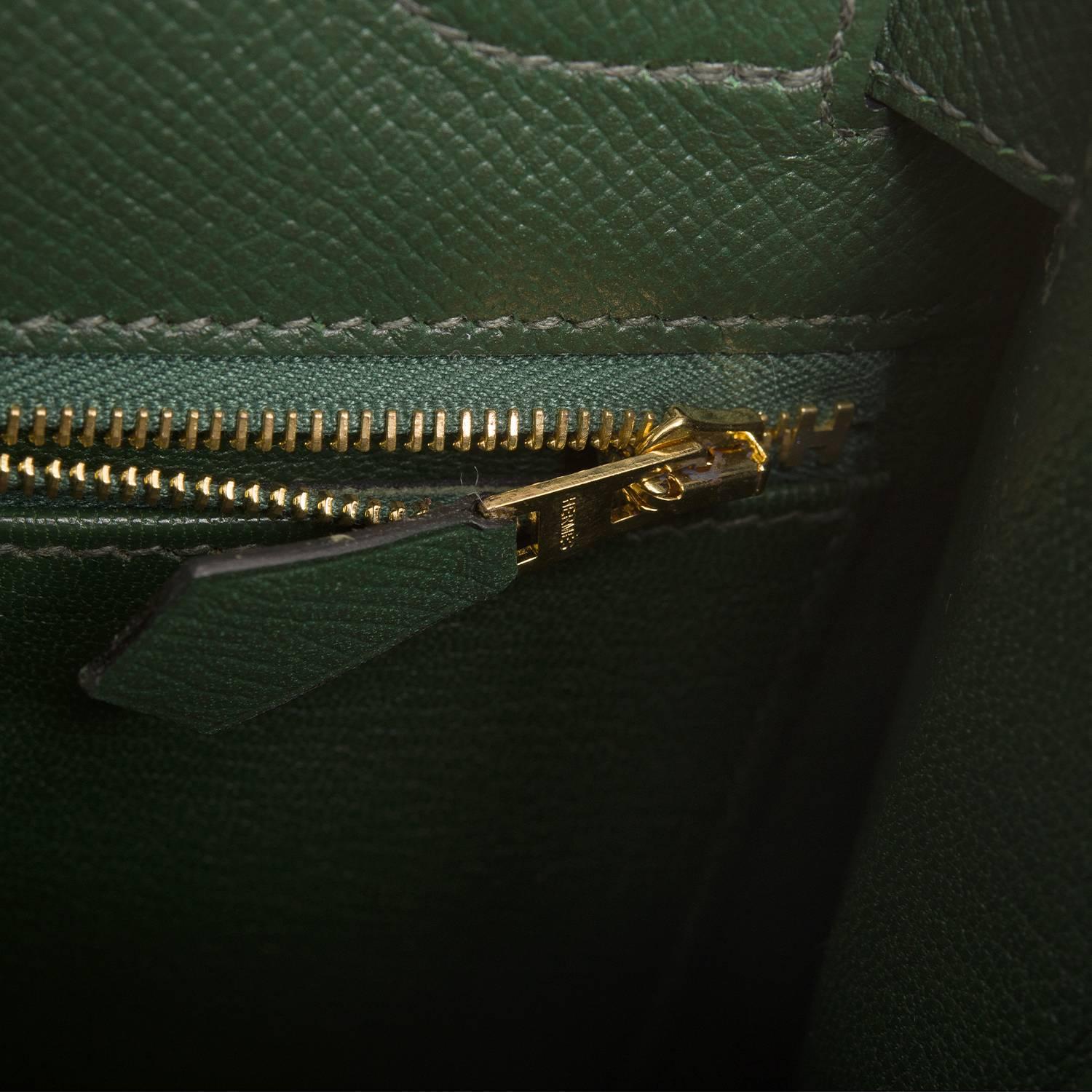 Hermes Vert Anglais Epsom Sellier Kelly 28cm 2