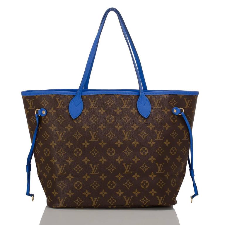 Louis Vuitton Grand Bleu Monogramm Ikat Neverfull MM bei 1stDibs