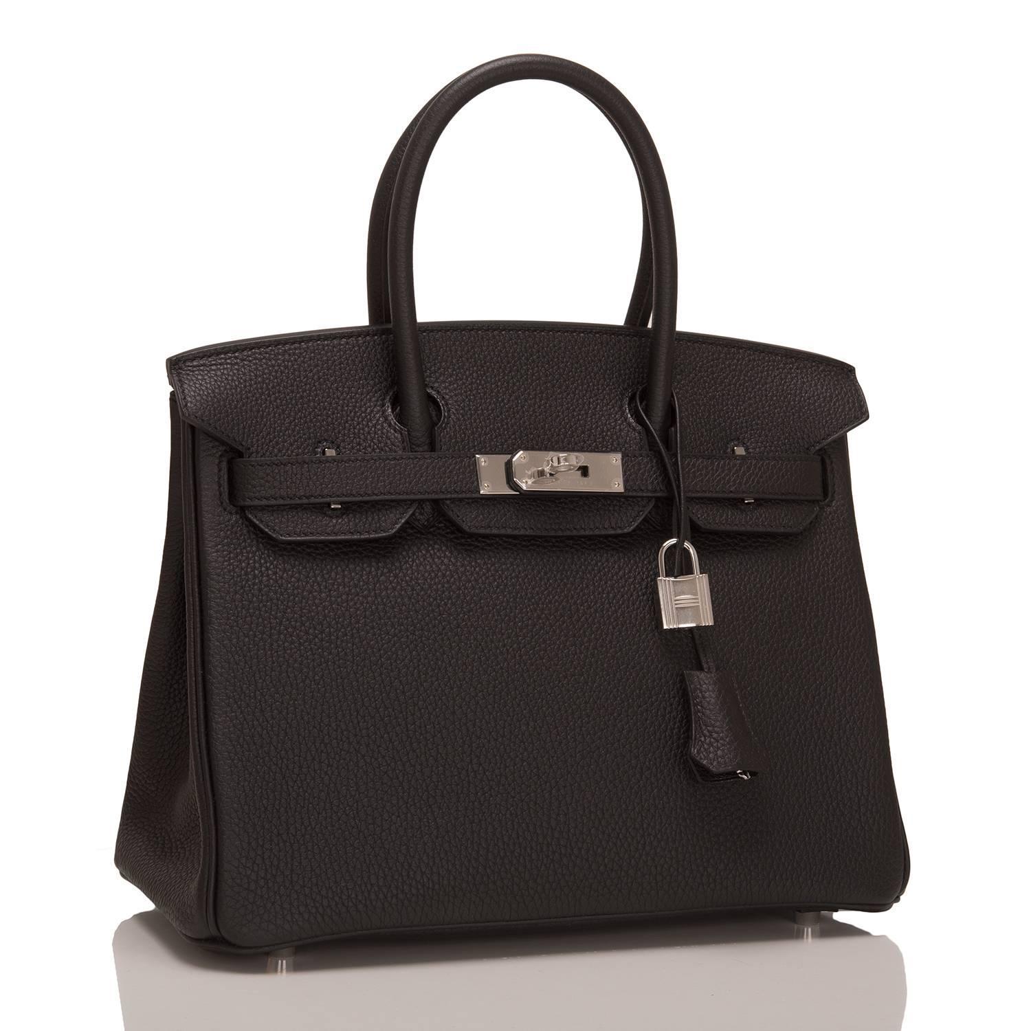 Hermes Black Togo Birkin 30cm Palladium Hardware For Sale at 1stdibs  