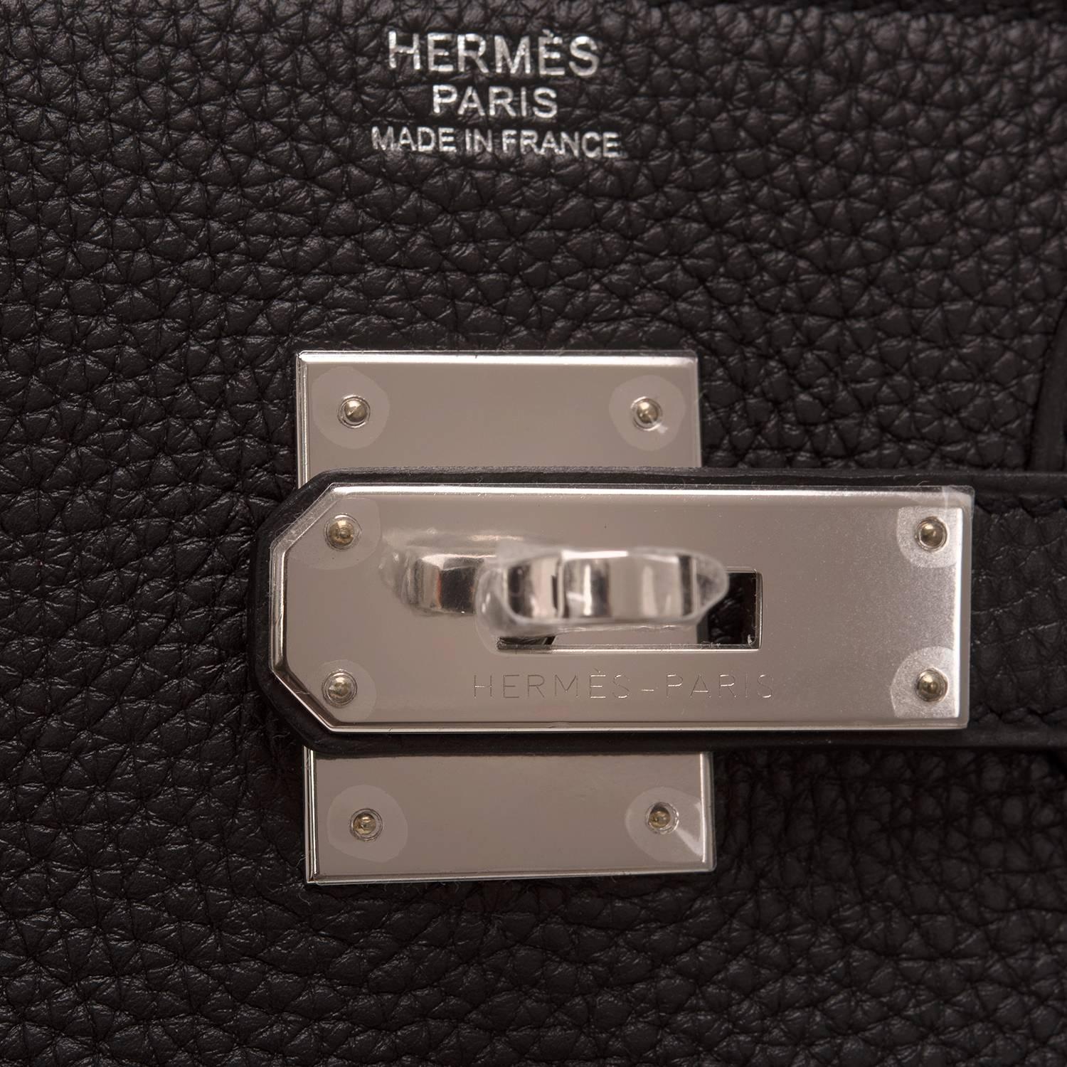 hermes vintage kelly 32cm box calf leather 79469 black satchel