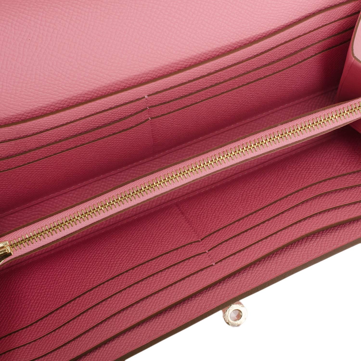 hermes mens bag - hermes rose confetti pink silk in wallet silk interior della ... hermes mens bag - hermes rose confetti pink silk in wallet silk interior della ...