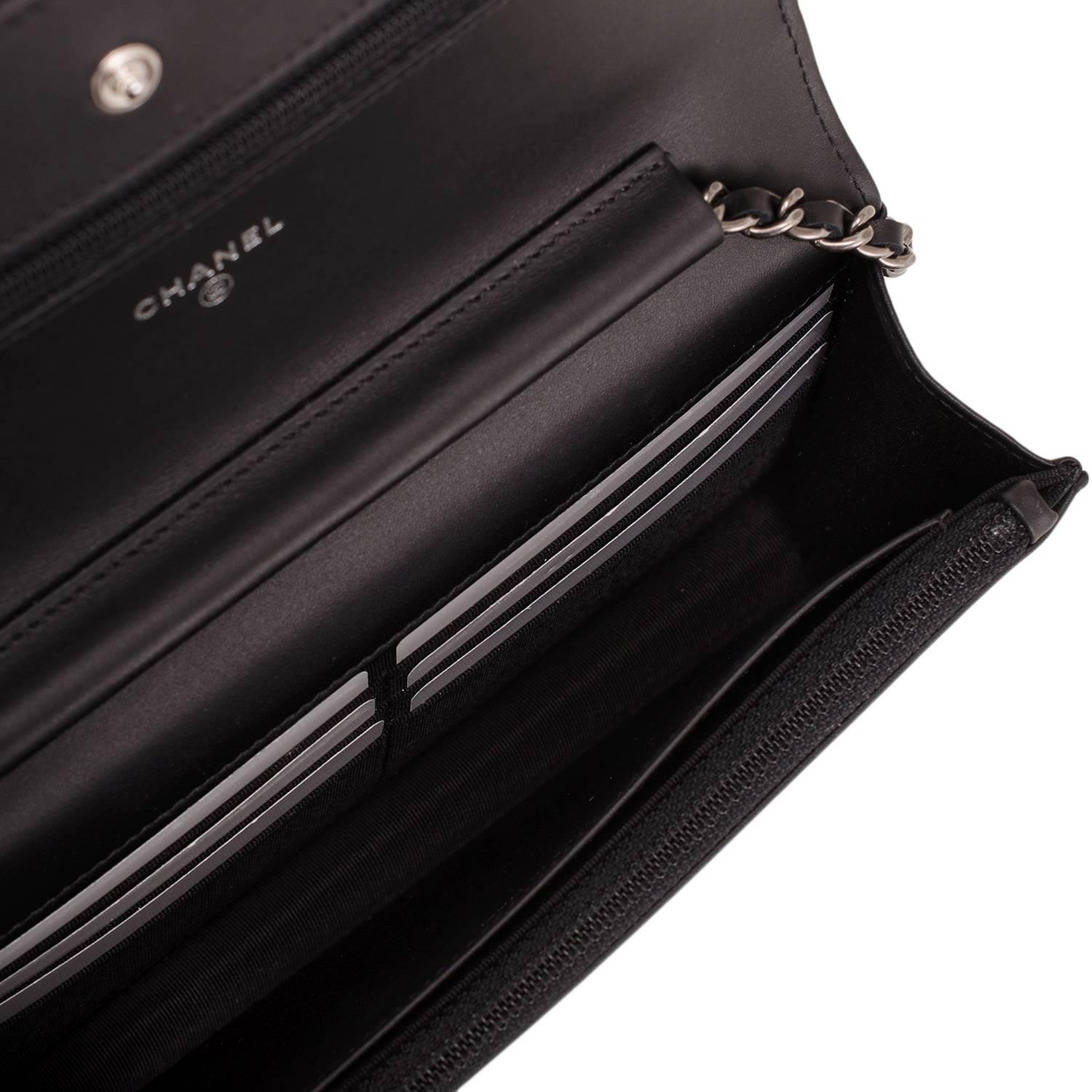 Chanel Black Lucky Charms Symbols Wallet On Chain (WOC) 2