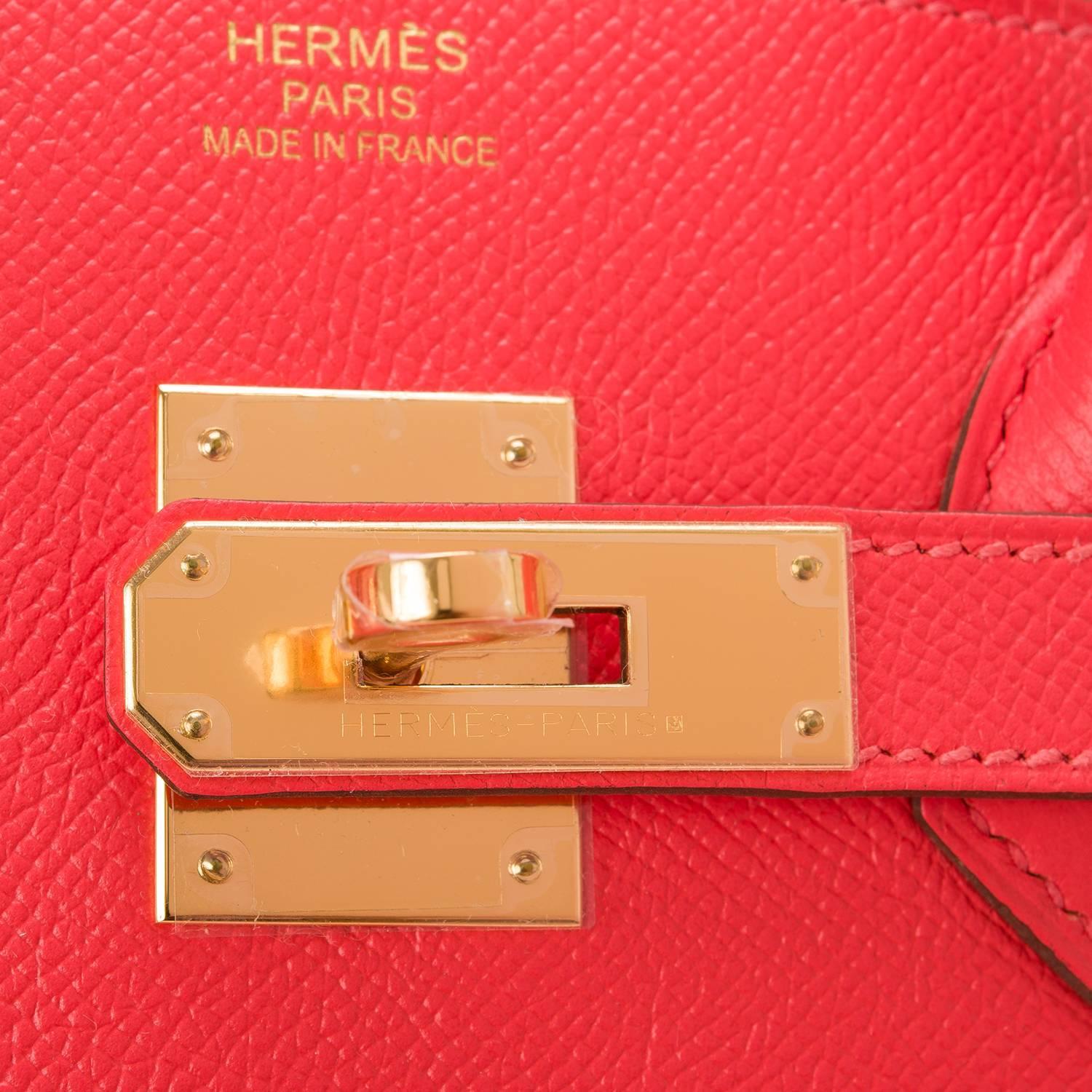 Hermes Rose Jaipur Epsom Birkin 35cm Gold Hardware For Sale at 1stdibs  