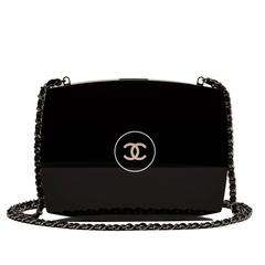 Chanel Limited Edition Black Compact Powder Minaudiere NEW