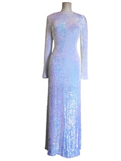 Lorry Newhouse Iridescent White Sequin dress