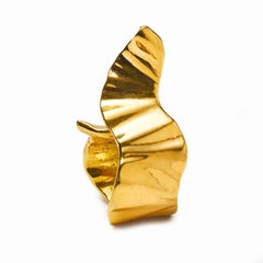 Lorry Newhouse Gold Plated Ribbon Ring