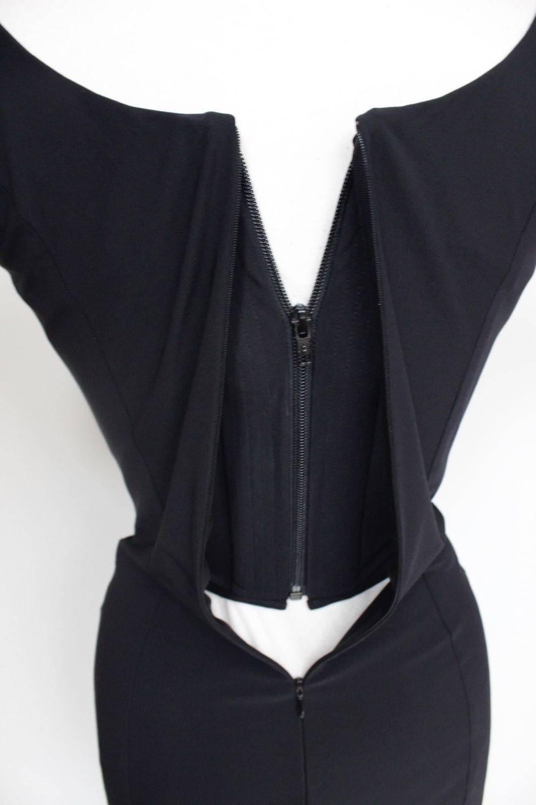 Vivienne Westwood Gold Label Black Corset Dress uk 10 In Excellent Condition In London, GB