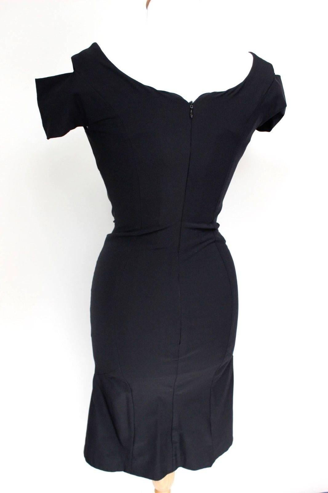 Men's Vivienne Westwood Gold Label Black Corset Dress uk 10