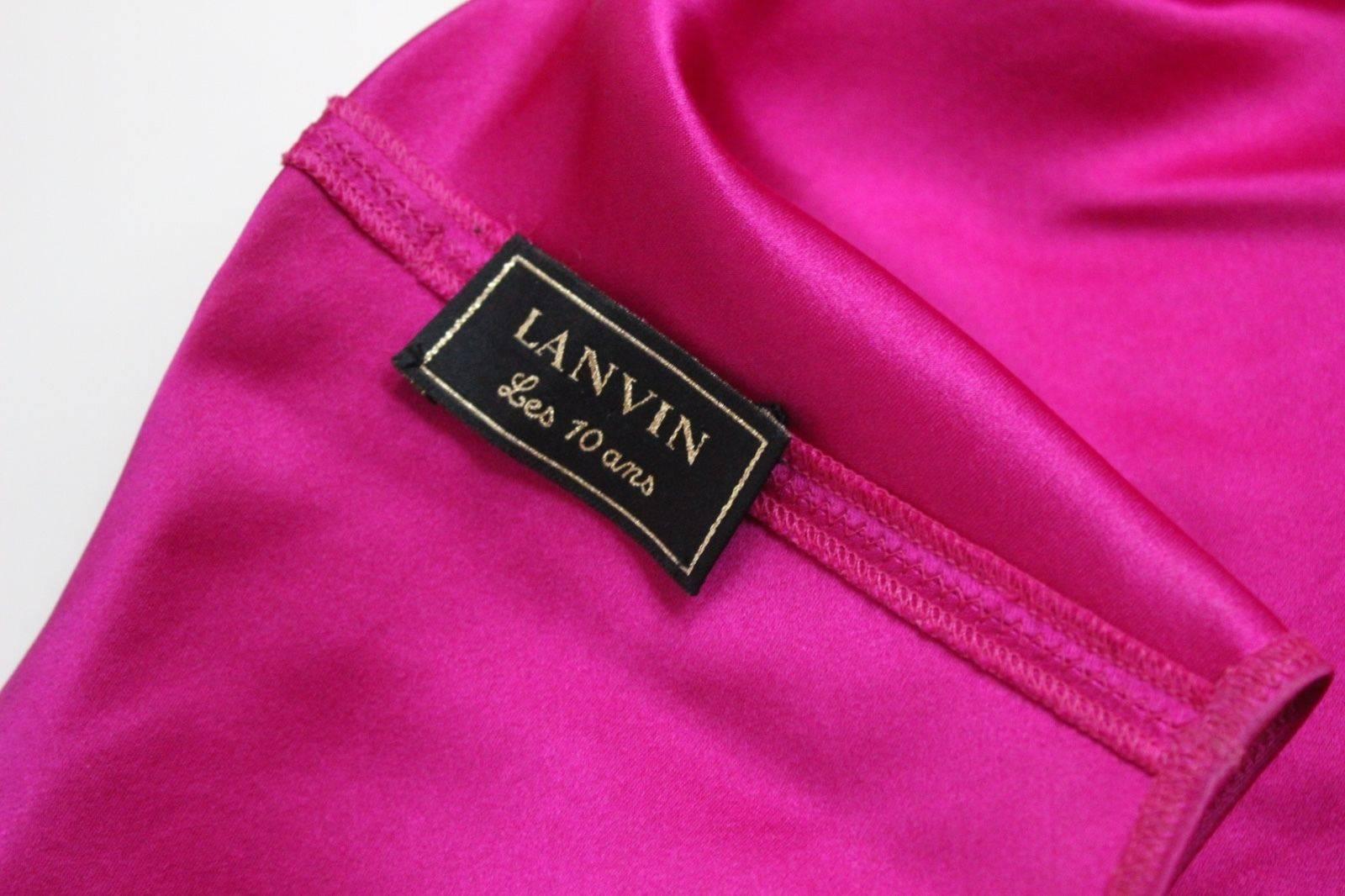 Women's Lanvin Alber Elbaz 10 year anniversary black shift Dress 38 uk 10 For Sale