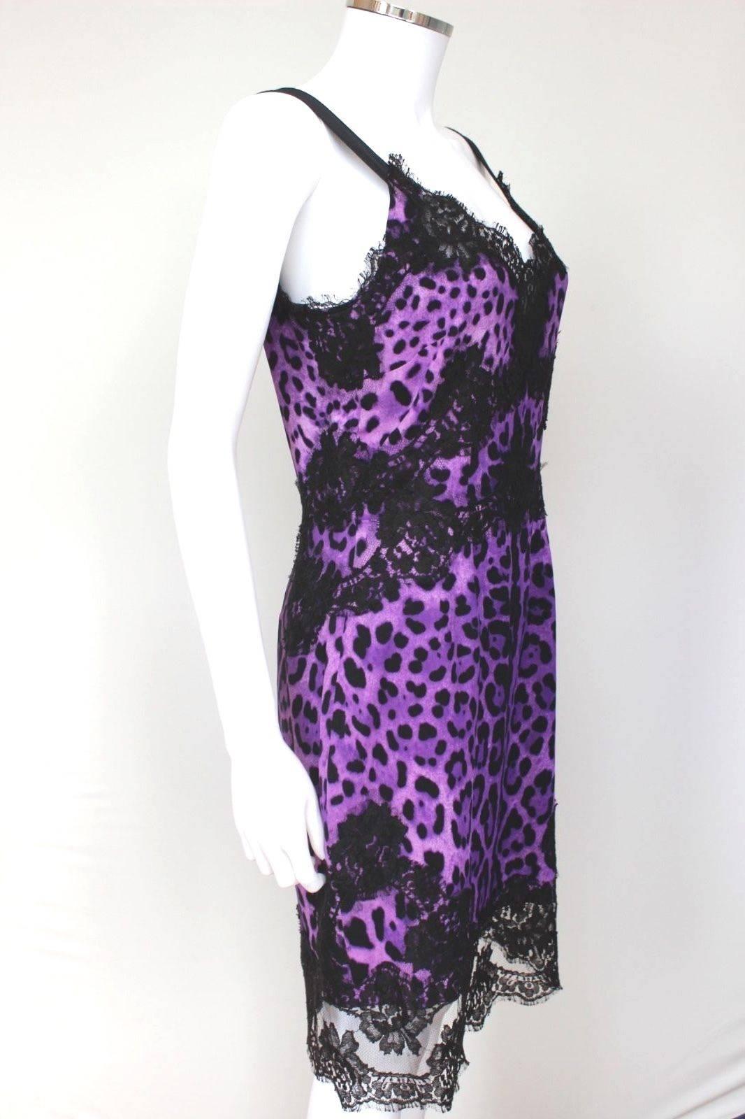 purple animal print dress