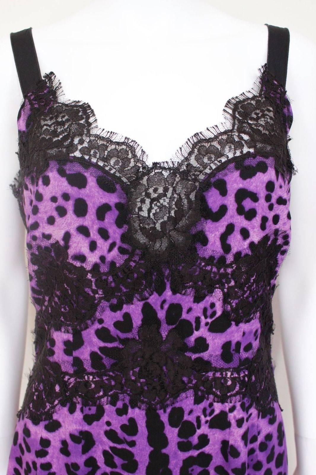 purple and black lace dress