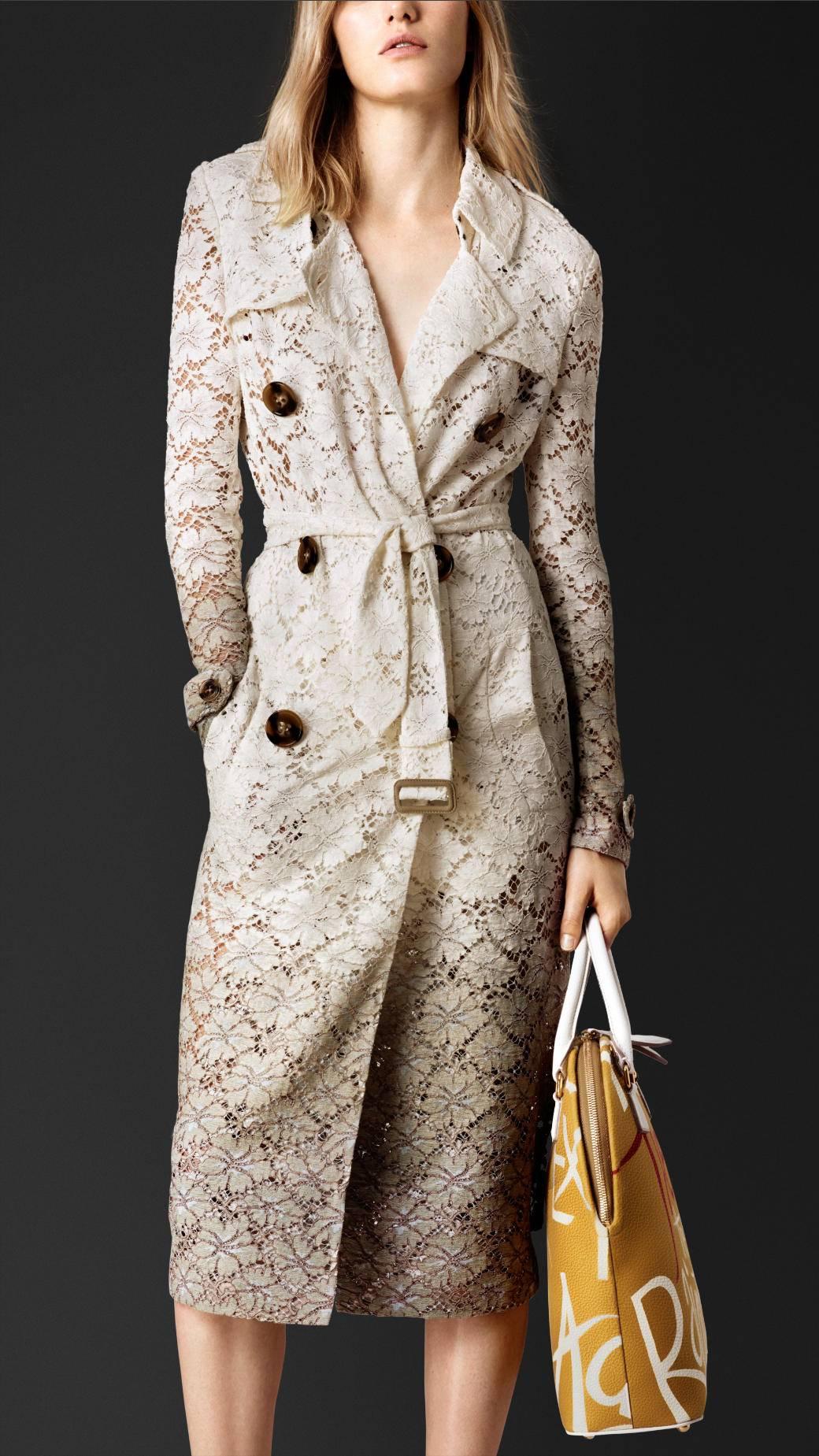 burberry lace trench coat