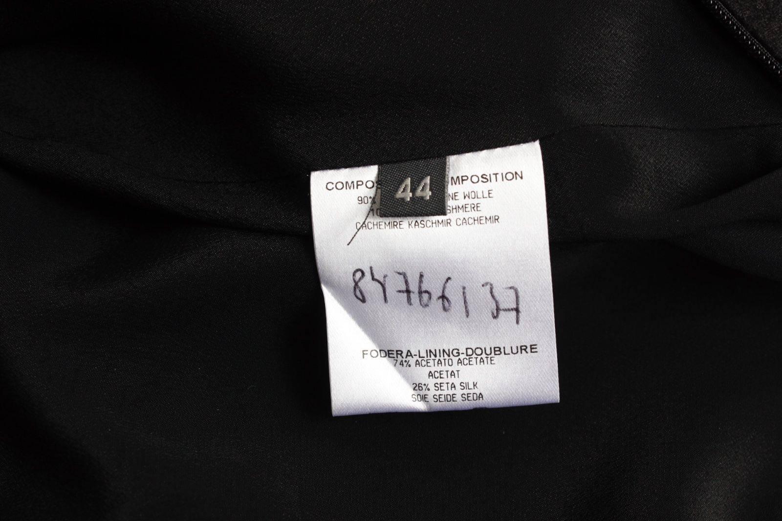 ALEXANDER MCQUEEN Black Wool-crepe Pleated Shoulder Dress It 44 uk 12   For Sale 4