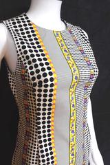 New Versace Resort 2011 Dot Print Shift Dress 40 uk 8